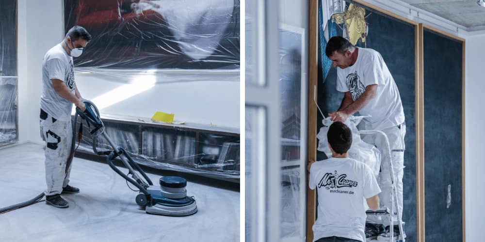 Einsatz unseres Teams bei der Bauendreinigung in Linz