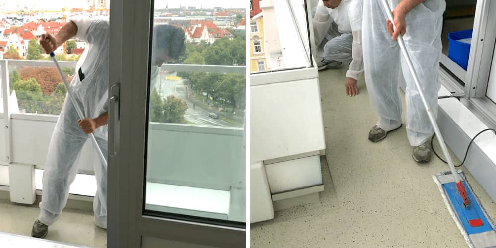 Entfernung von Taubenkot durch unsere Profis vor Ort in Graz