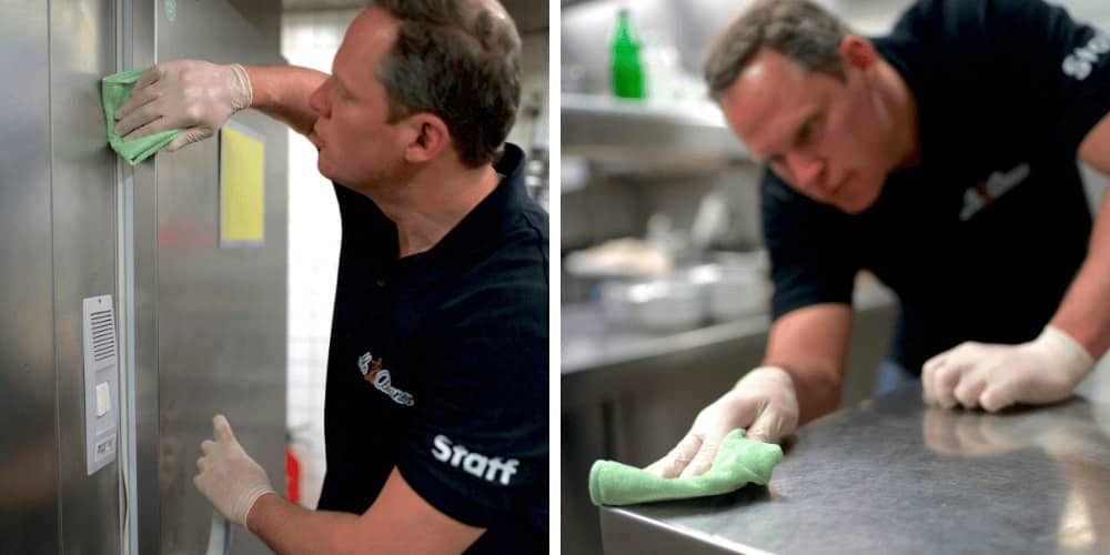 Hygienische Gastronomiereinigung nach HCCAP durch unser Team in Dornbirn