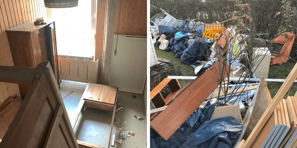 Einsatz unseres Teams bei einer Entrümpelung