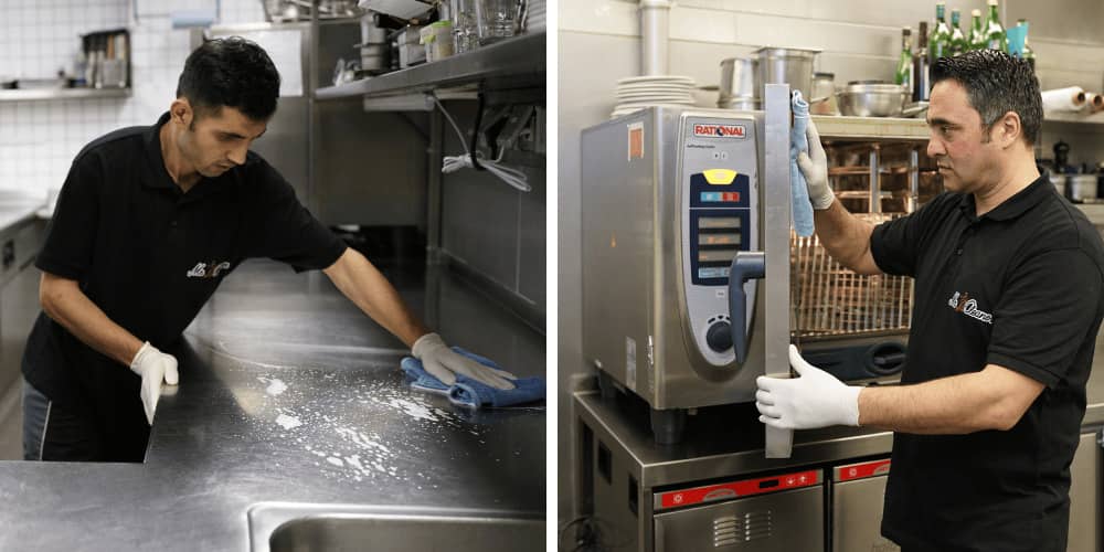 Hygienische Gastronomiereinigung nach HCCAP durch unser Team in Dornbirn