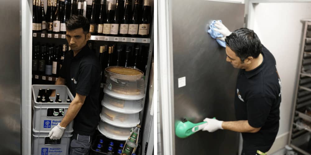 Hygienische Gastronomiereinigung nach HCCAP durch unser Team in Dornbirn